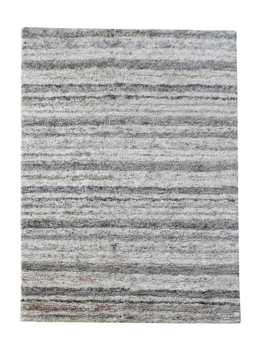 Hand-Knotted Hemp and Wool Rug for Modern Interiors