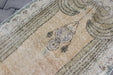 Hand Knotted Mini Area Rug 72cm x 136cm Vintage 1960s