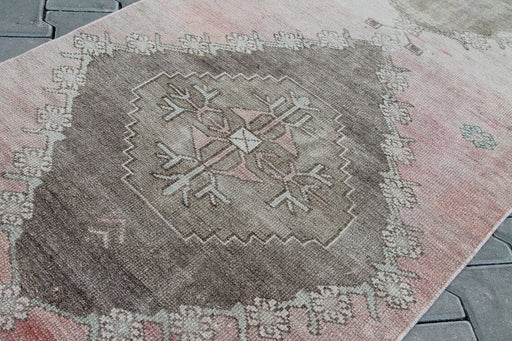 Hand Knotted Oushak Runner Rug 312cm x 93cm Vintage 1960s