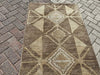 Hand Knotted Oushak Runner Rug 341cm x 85cm Vintage Design