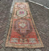 Hand Knotted Oushak Runner Rug 353cm x 97cm Vintage 1960s