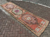 Hand Knotted Oushak Runner Rug 353cm x 97cm Vintage 1960s