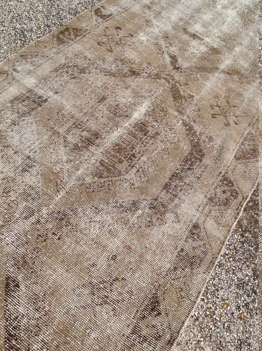 Hand Knotted Oushak Runner Rug 358 Cm X 101 Cm