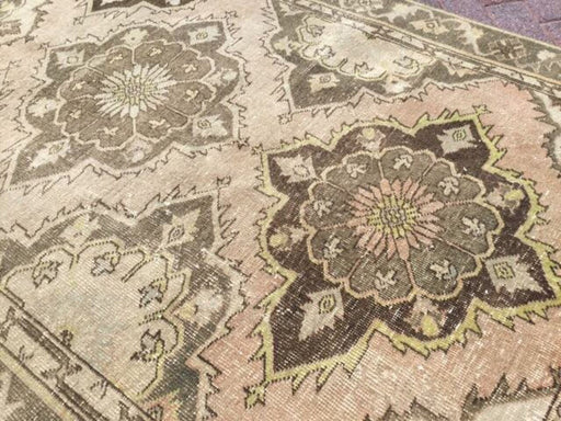 Hand Knotted Oushak Runner Rug 375cm x 134cm Vintage 1960s