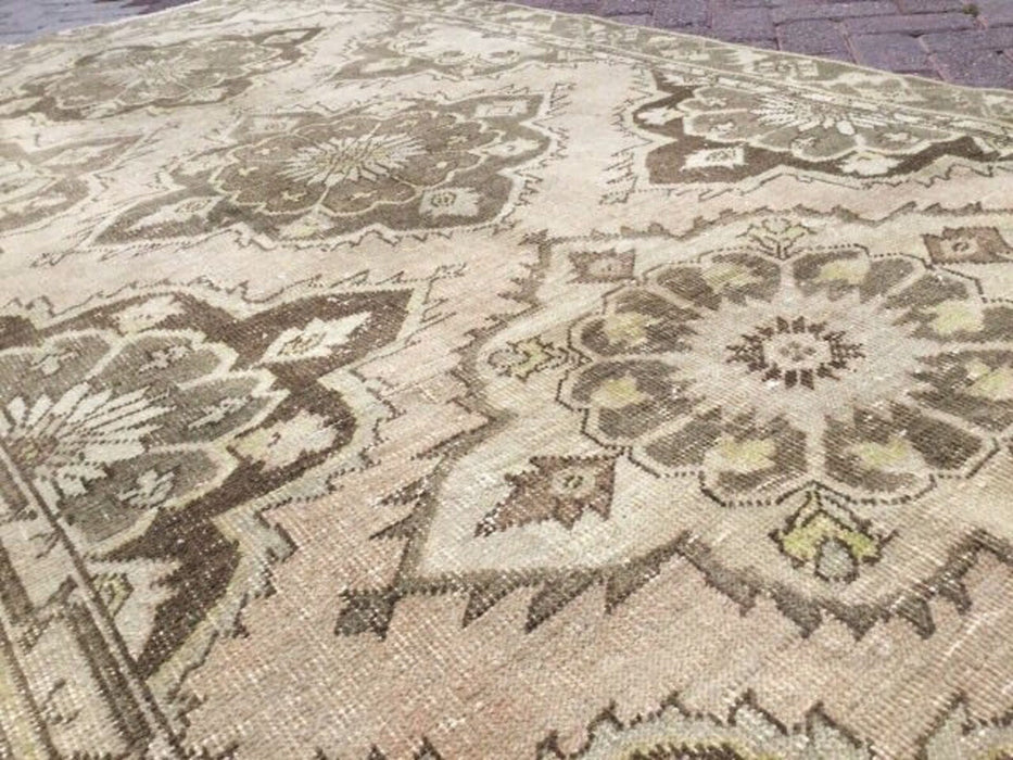 Hand Knotted Oushak Runner Rug 375cm x 134cm Vintage 1960s