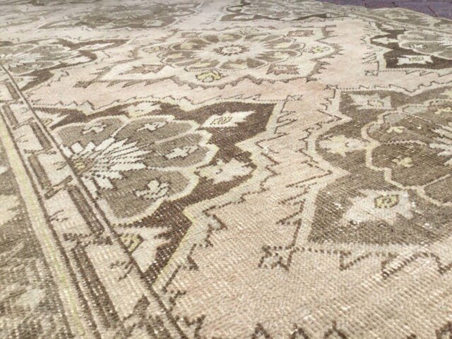 Hand Knotted Oushak Runner Rug 375cm x 134cm Vintage 1960s