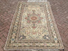 Hand Knotted Turkish Area Rug 227cm x 151cm Vintage Design