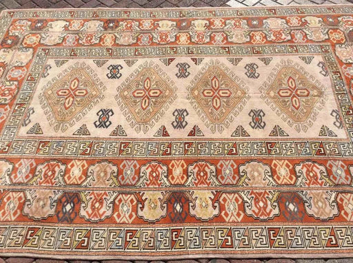 Hand Knotted Turkish Area Rug 302cm x 194cm Vintage 1960s
