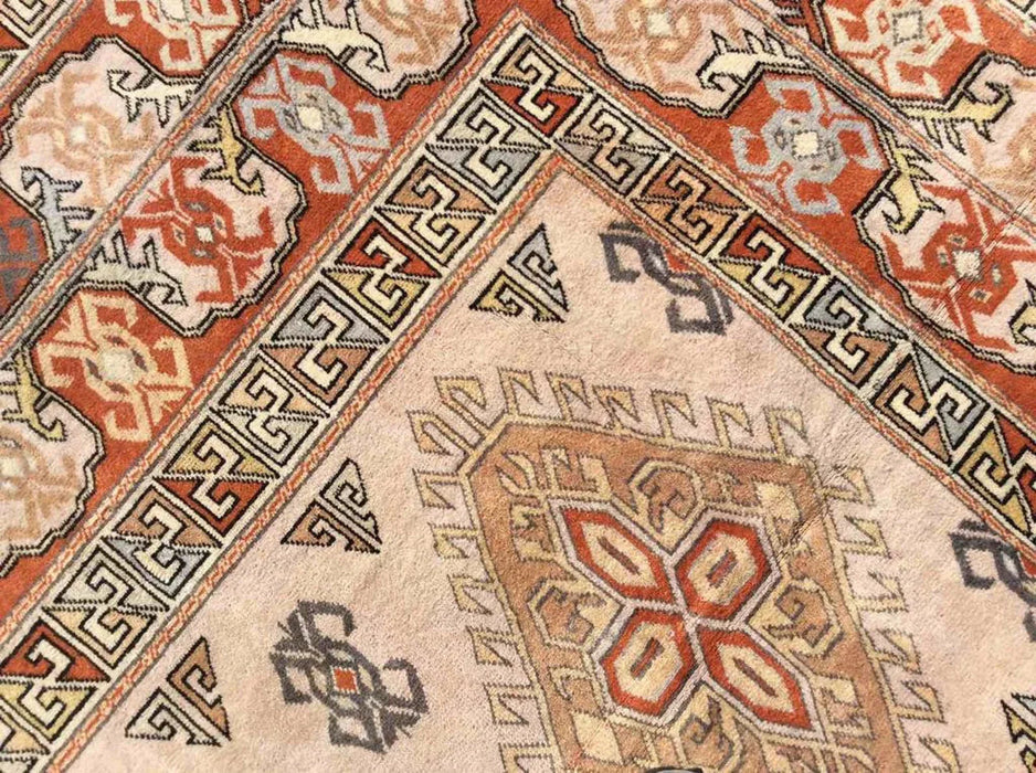 Hand Knotted Turkish Area Rug 302cm x 194cm Vintage 1960s