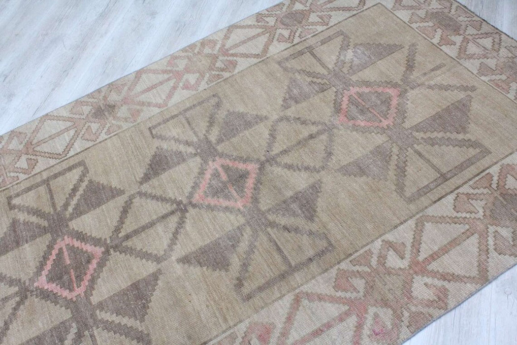 Hand Knotted Turkish Area Rug 378cm x 156cm Vintage 1930's
