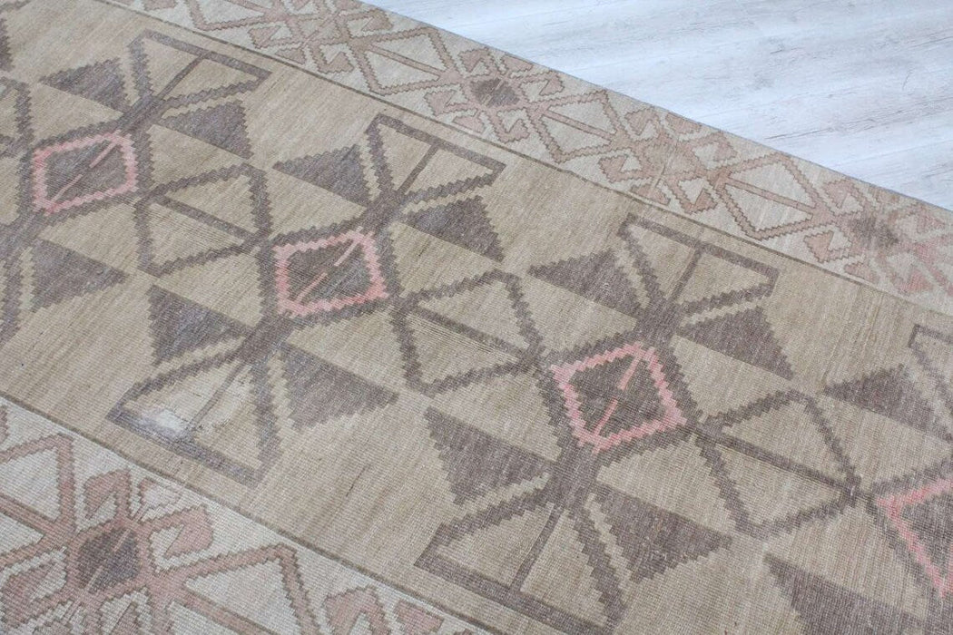 Hand Knotted Turkish Area Rug 378cm x 156cm Vintage 1930's
