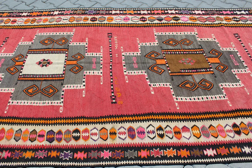 Hand Knotted Turkish Kilim Runner 478cm x 159cm Collectible
