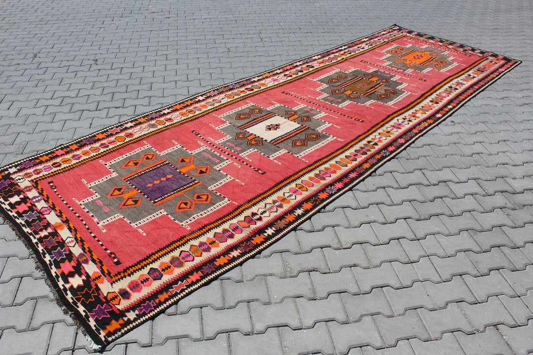 Hand Knotted Turkish Kilim Runner 478cm x 159cm Collectible