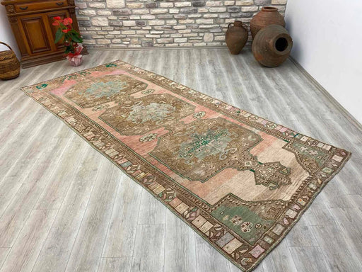 Hand Knotted Turkish Rug 360cm x 159cm Antique Design
