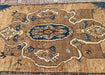 Hand Knotted Turkish Runner Rug 153.5" x 57" 1940s Vintage
