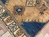 Hand Knotted Turkish Runner Rug 153.5" x 57" 1940s Vintage