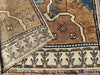 Hand Knotted Turkish Runner Rug 153.5" x 57" 1940s Vintage
