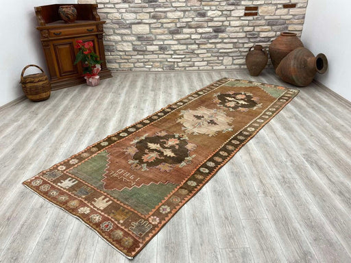 Hand Knotted Turkish Runner Rug 360 cm x 127 cm