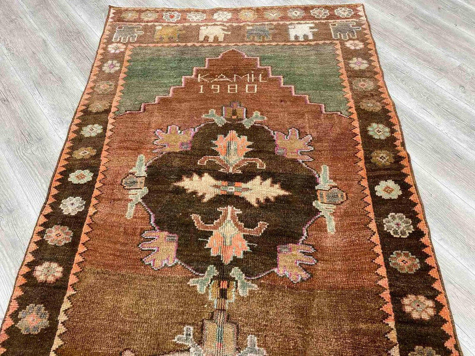 Hand Knotted Turkish Runner Rug 360 cm x 127 cm