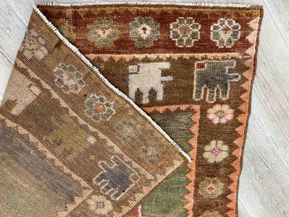 Hand Knotted Turkish Runner Rug 360 cm x 127 cm
