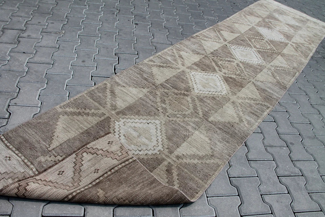 Hand Knotted Turkish Runner Rug 375cm x 90cm