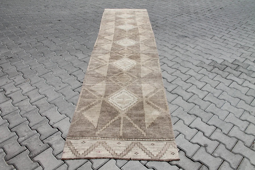 Hand Knotted Turkish Runner Rug 375cm x 90cm
