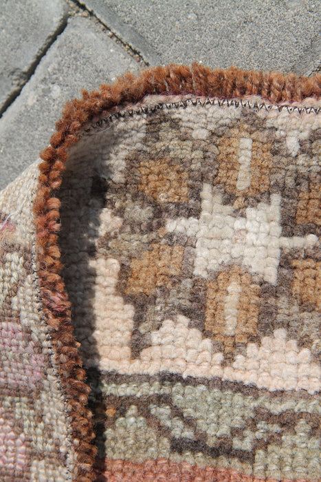 Hand Knotted Turkish Runner Rug 402cm x 130cm Vintage Design