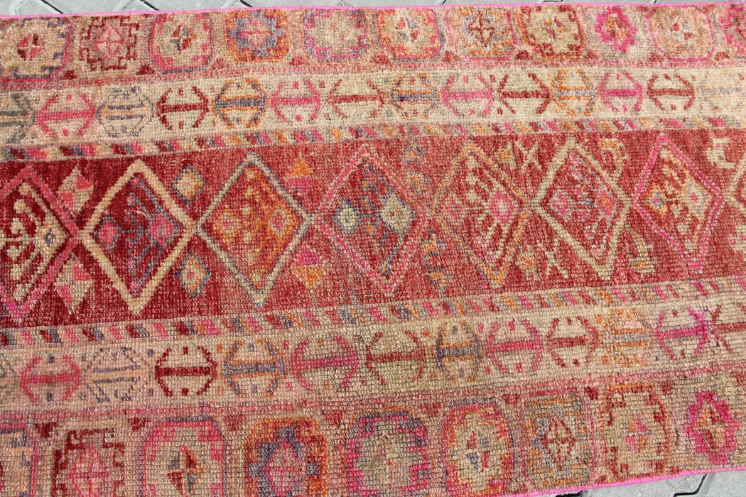 Hand Knotted Turkish Runner Rug 455cm x 81cm 1940s
