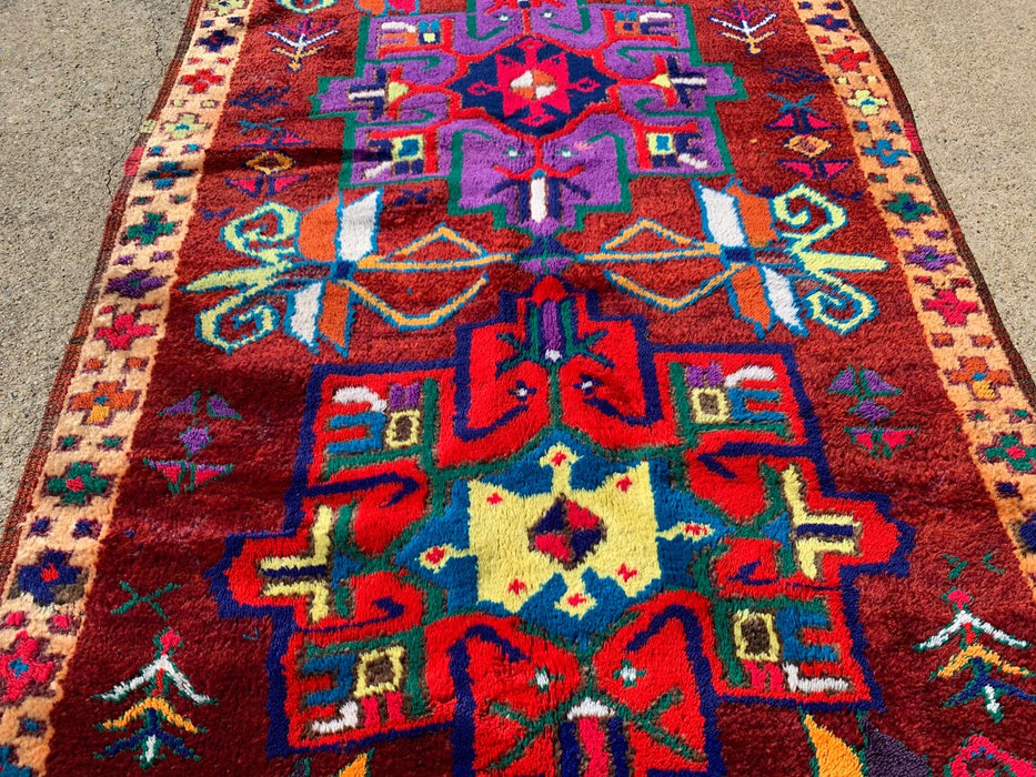 Hand Knotted Turkish Wool Runner Rug 277cm x 100cm