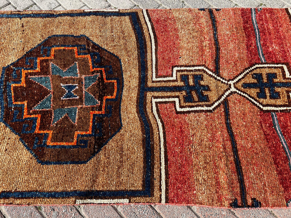 Hand Knotted Vintage Anatolian Area Rug 212 cm x 100 cm