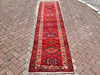 Hand Knotted Vintage Anatolian Area Rug 329x84 cm
