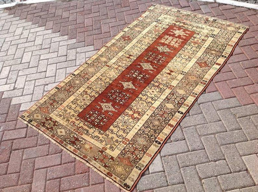 Hand Knotted Vintage Area Rug 211cm x 109cm