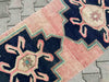 Hand-Knotted Vintage Area Rug 223cm x 73cm 1940s Anatolian