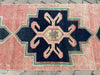 Hand-Knotted Vintage Area Rug 223cm x 73cm 1940s Anatolian