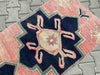 Hand-Knotted Vintage Area Rug 223cm x 73cm 1940s Anatolian