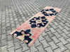 Hand-Knotted Vintage Area Rug 223cm x 73cm 1940s Anatolian