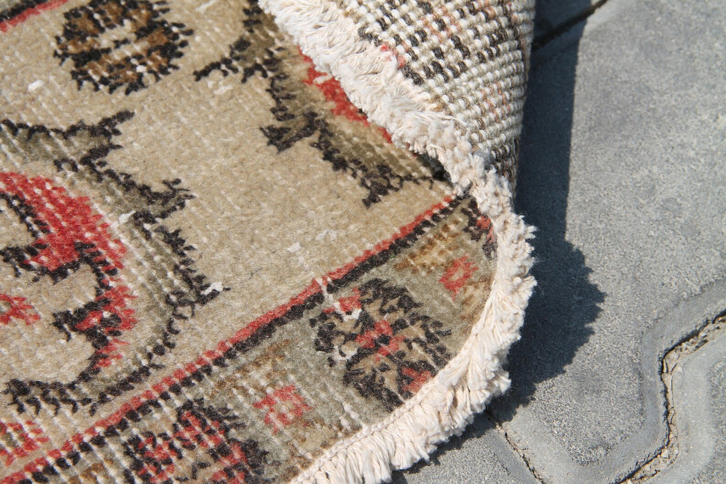 Hand Knotted Vintage Area Rug 244cm x 151cm 1960s Design