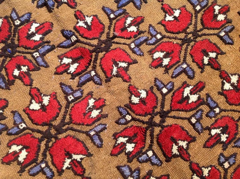 Hand Knotted Vintage Area Rug 249 cm x 152 cm