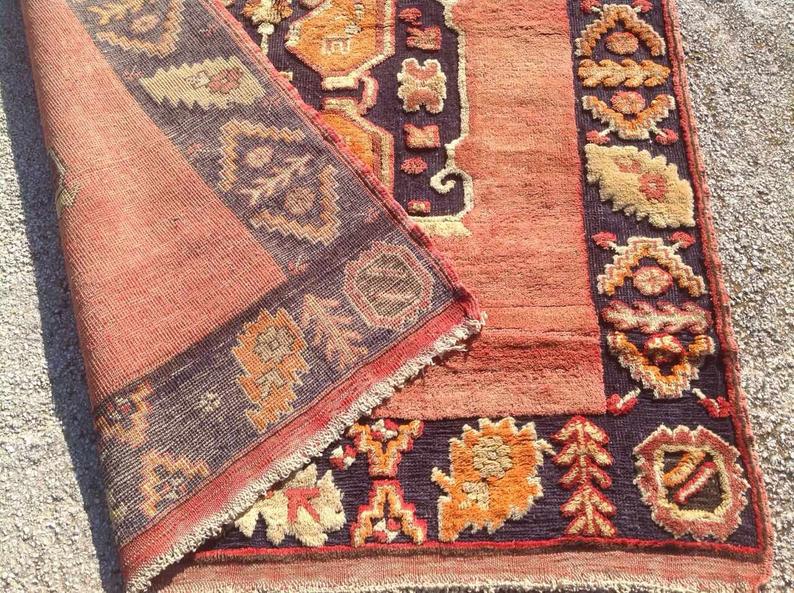 Hand Knotted Vintage Area Rug 383cm x 155cm