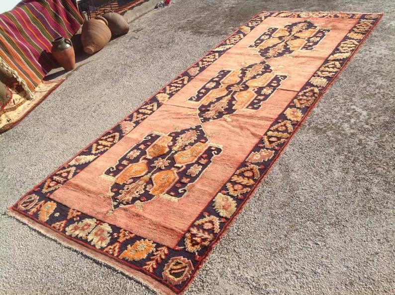 Hand Knotted Vintage Area Rug 383cm x 155cm