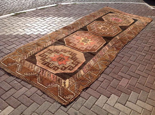 Hand Knotted Vintage Area Rug 386cm x 157cm