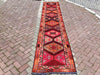Hand Knotted Vintage Area Rug 398cm x 85cm 1940s