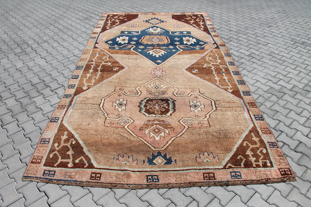 Hand Knotted Vintage Area Rug 445cm x 234cm 1940s