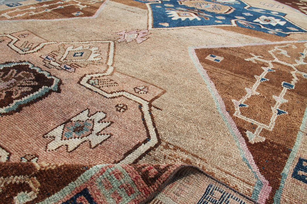 Hand Knotted Vintage Area Rug 445cm x 234cm 1940s