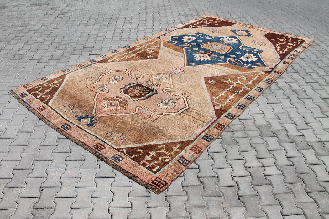 Hand Knotted Vintage Area Rug 445cm x 234cm 1940s