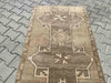 Hand Knotted Vintage Oushak Runner Rug 224cm x 94cm