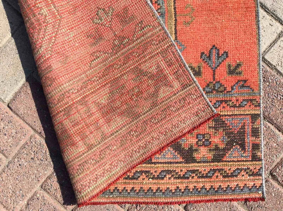 Hand Knotted Vintage Runner Rug 347cm x 86cm