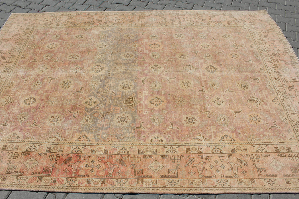 Hand-Knotted Vintage Turkish Area Rug 197cm x 285cm