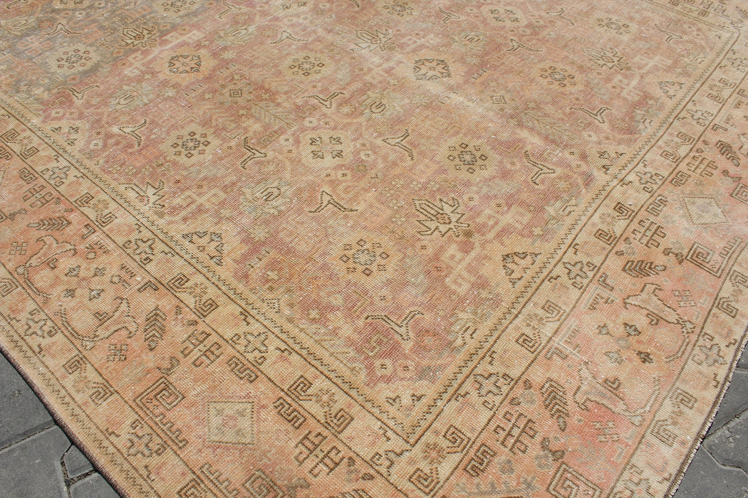 Hand-Knotted Vintage Turkish Area Rug 197cm x 285cm