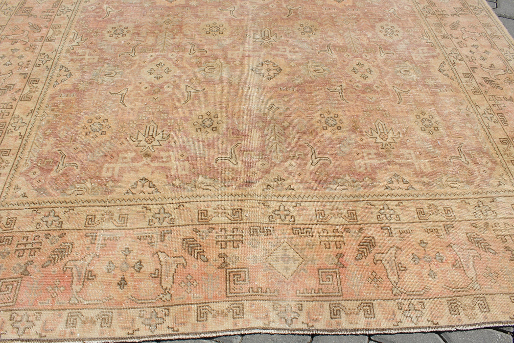 Hand-Knotted Vintage Turkish Area Rug 197cm x 285cm